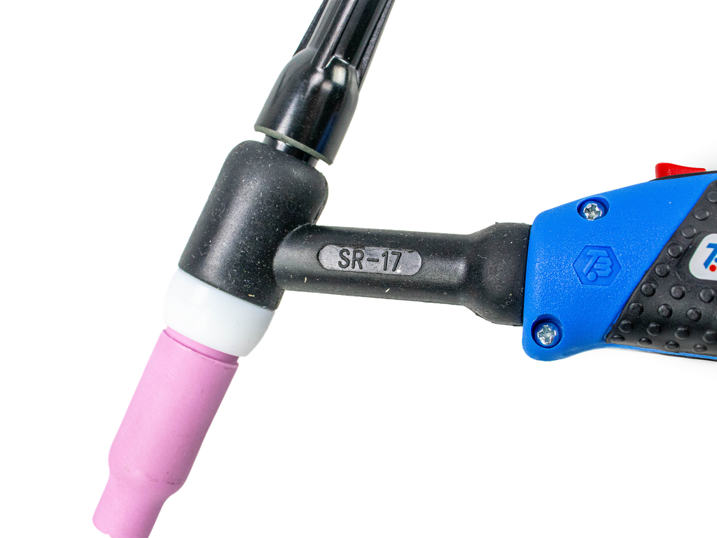 TBi SR 17 FX Gasgekühlter WIG Brenner mit Flexiblem Brennerhals, 8m, für EWM