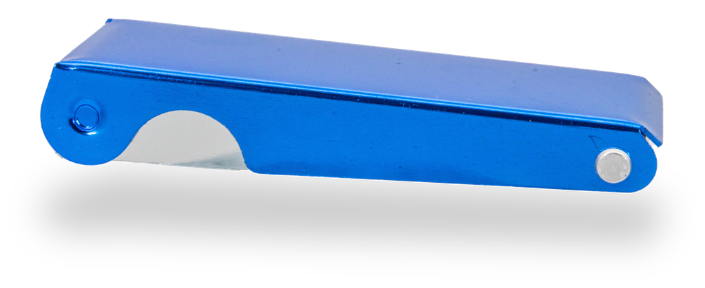 Düsenreinigungsnadeln 75 mm lang in blauer Aluminiumbox, 13 Nadeln, 1 Feile