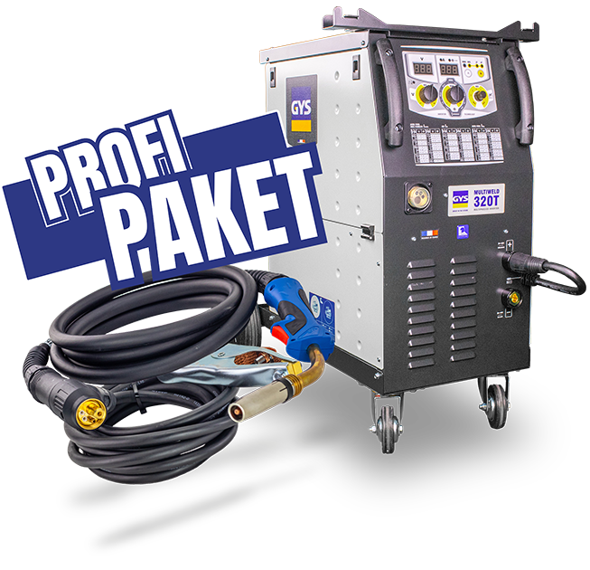 GYS MultiWeld 320T Set – Profi MIG/MAG &amp; MMA Schweißgerät