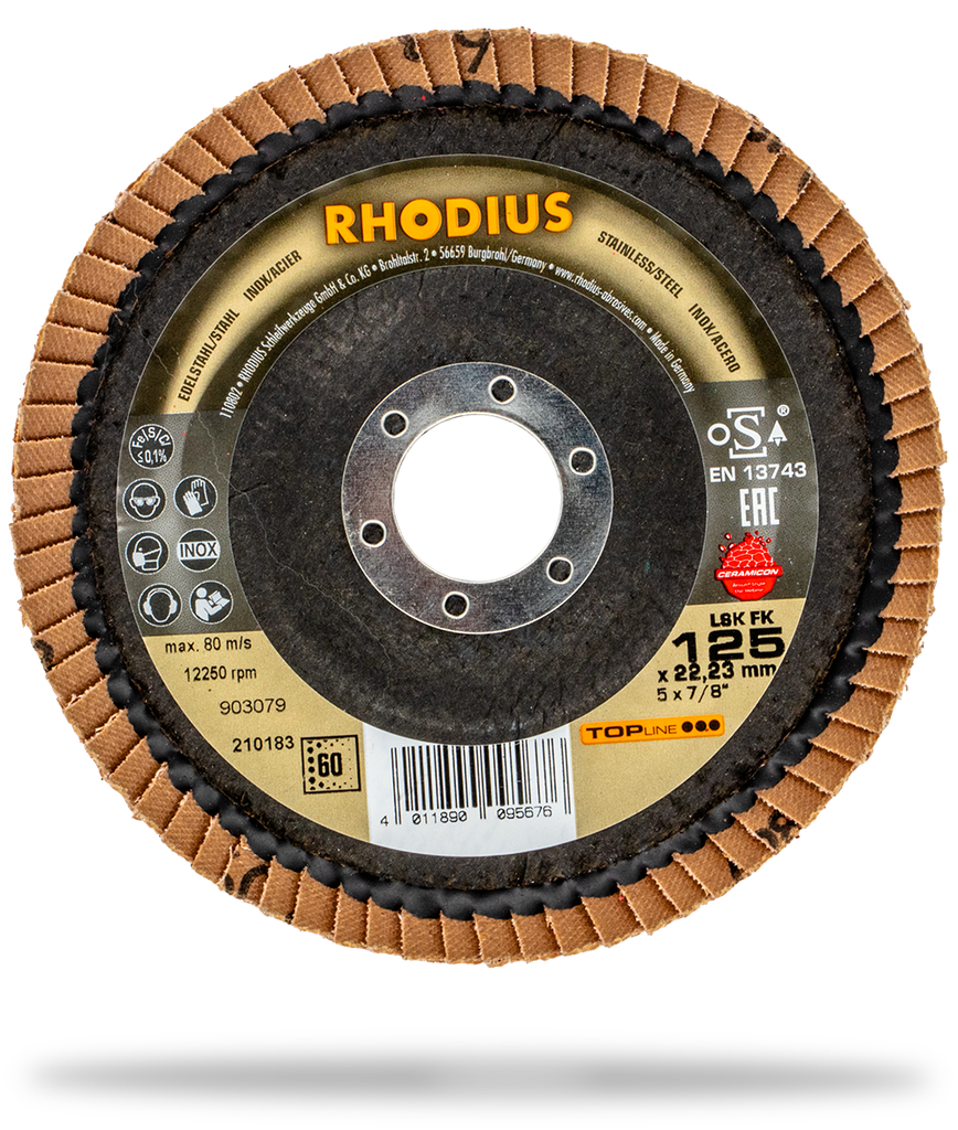 RHODIUS LSK FK Fächerschleifscheibe