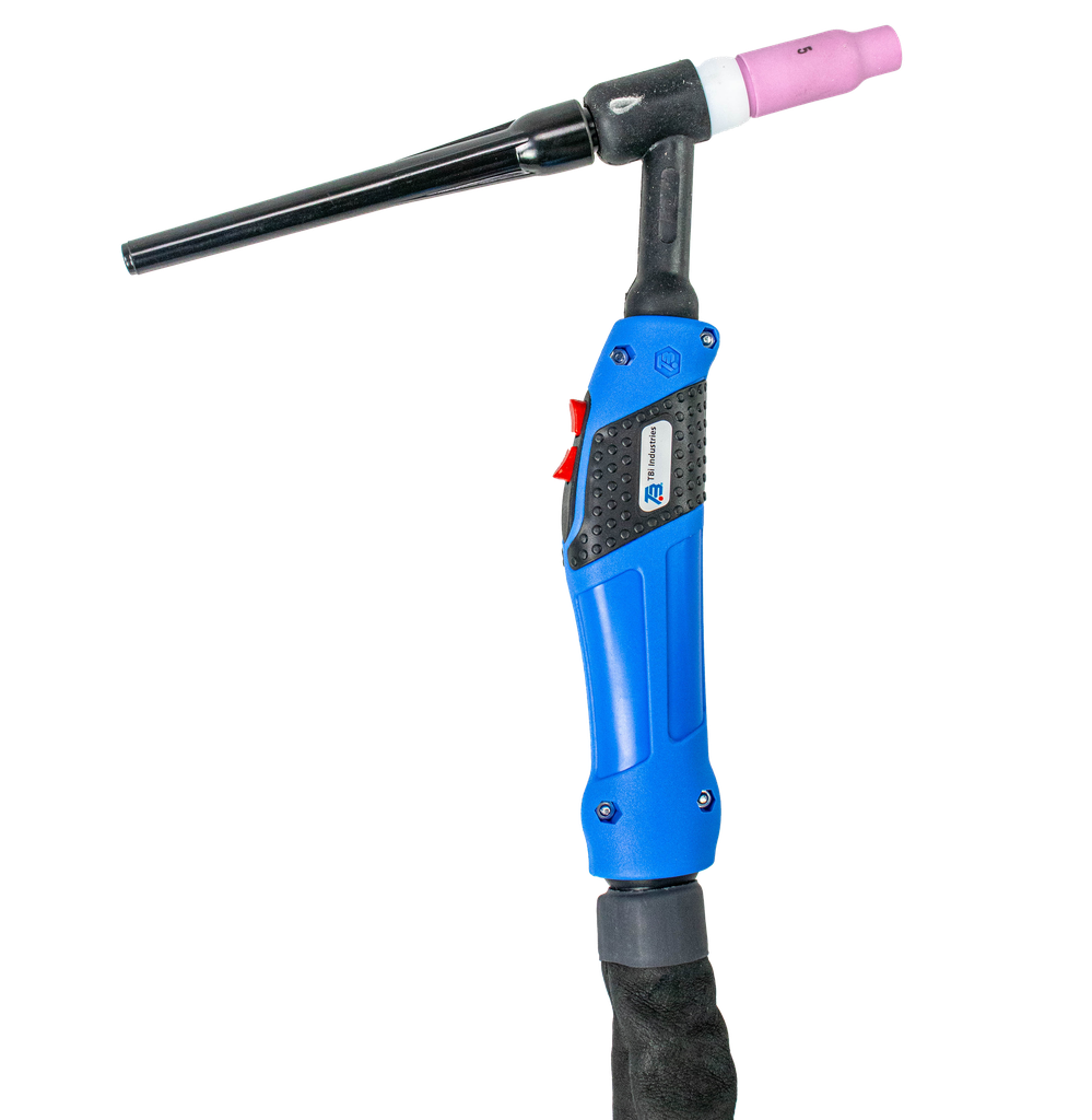 TBi SR 17 FX Gasgekühlter WIG Brenner mit Flexiblem Brennerhals, 8m, für EWM